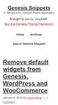 Mobile Screenshot of genesissnippets.com