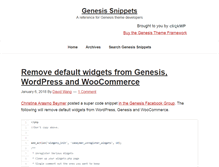 Tablet Screenshot of genesissnippets.com